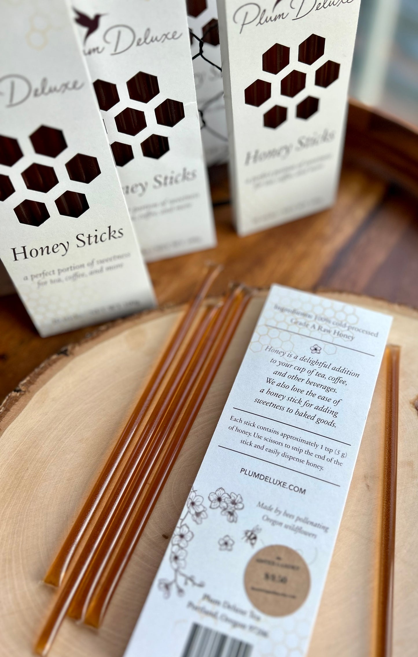 Pure Raw Honey Sticks